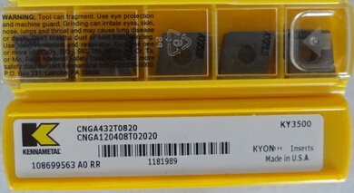 美国进口肯纳刀片 CNGA120408T02020 KY1615