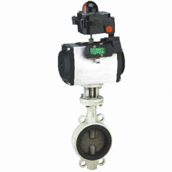 气动对夹式脱硫专用蝶阀