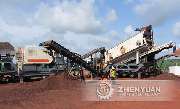 垃圾再生物移动破碎站