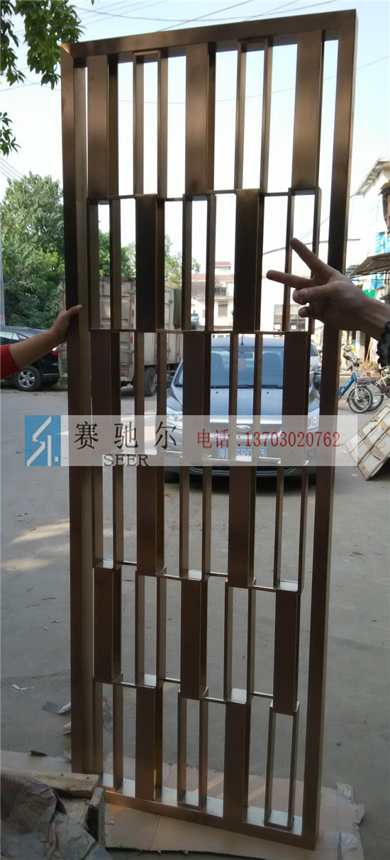 松江区不锈钢扁钢屏风 不锈钢焊接屏风