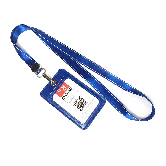 天蓝色工作牌挂绳织带定做 1.5cm任意颜色
