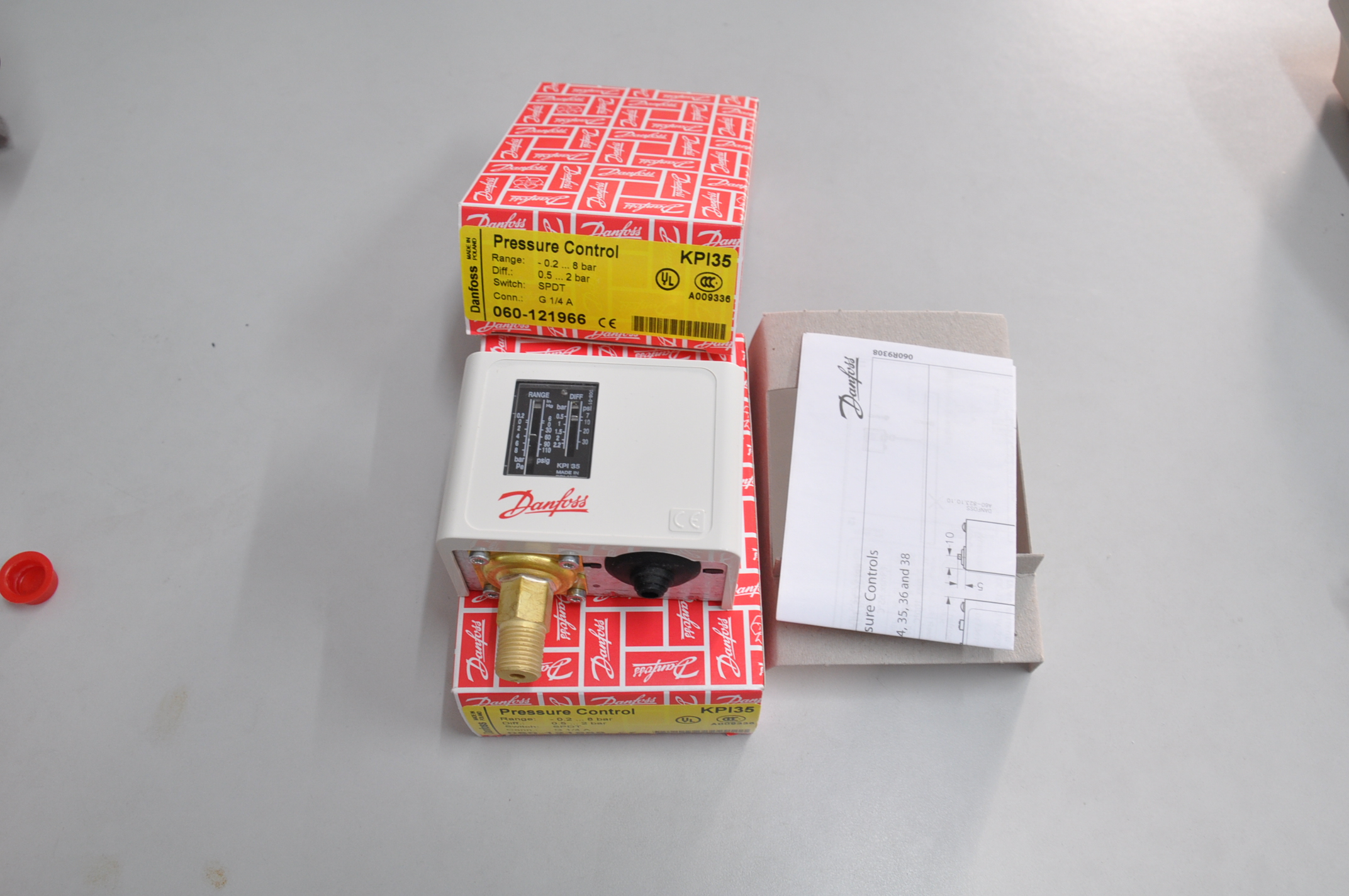 Danfoss KPI35压力开关 060-121966 -0.2~8bar