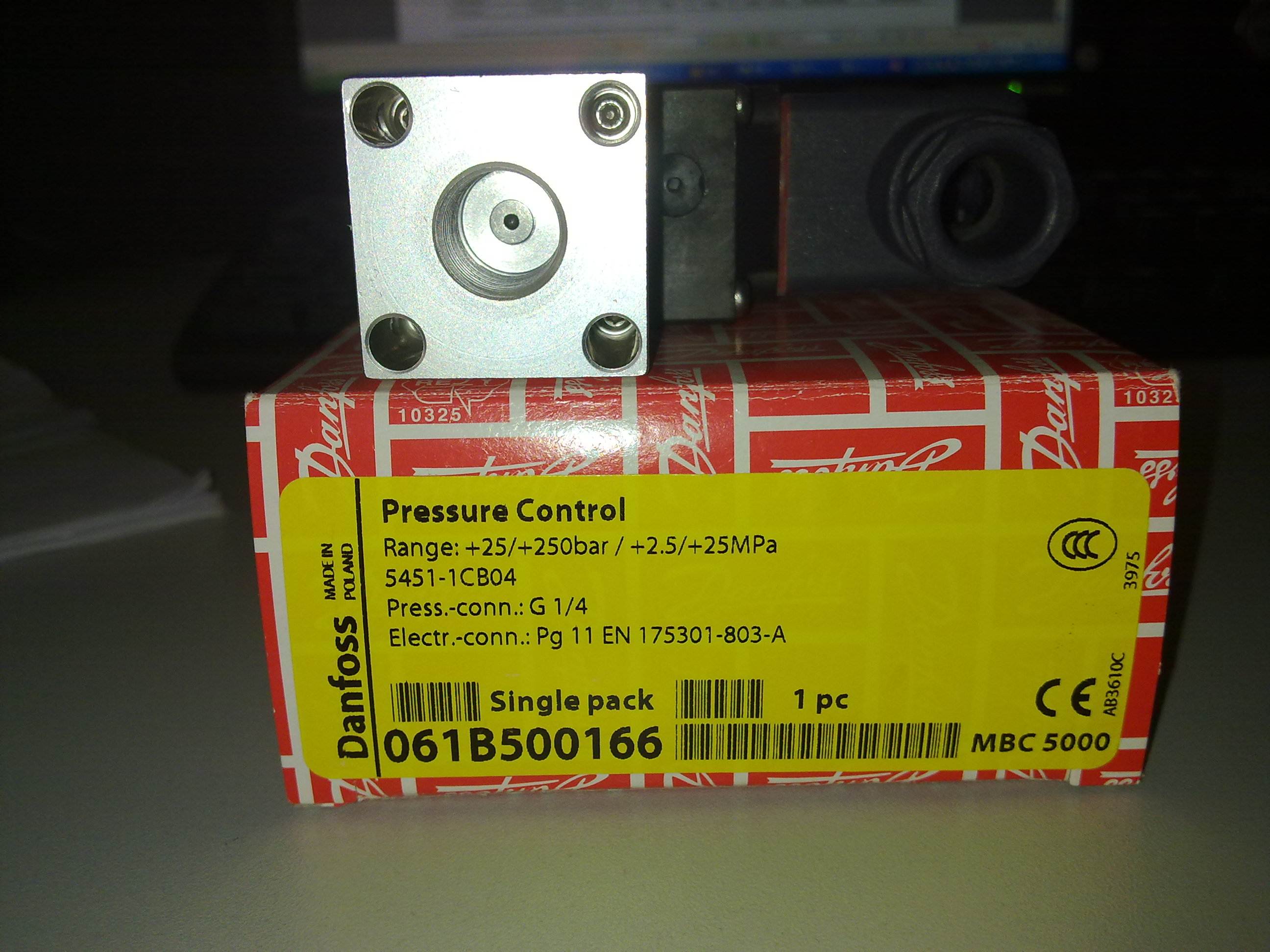 Danfoss压力开关 MBC5000 061B2000 -02.-10BAR