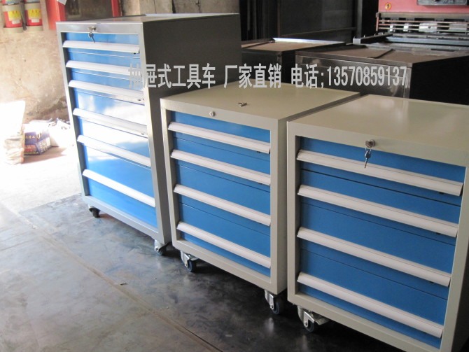 深圳车间工具柜生产商，四抽移动工具柜价格