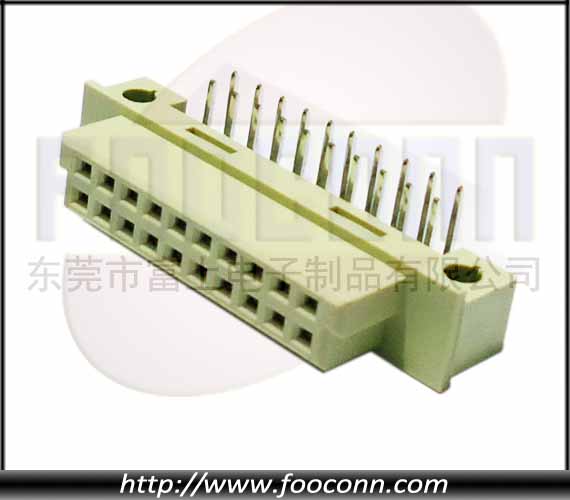 DIN41612二排20针欧式插座-220 90度弯母