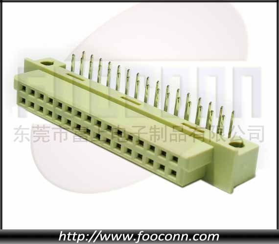 DIN41612二排32针欧式插座-232 90度弯母